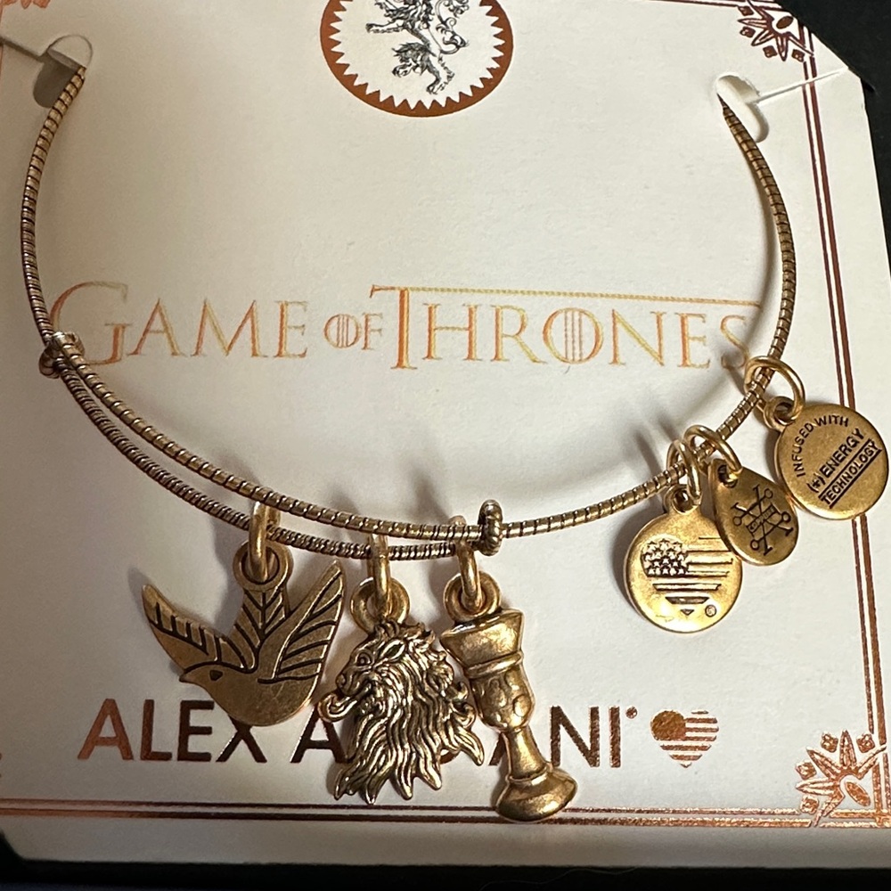 Alex and Ani Gold Game of Thrones Cersei Lannister Charm Bracelet